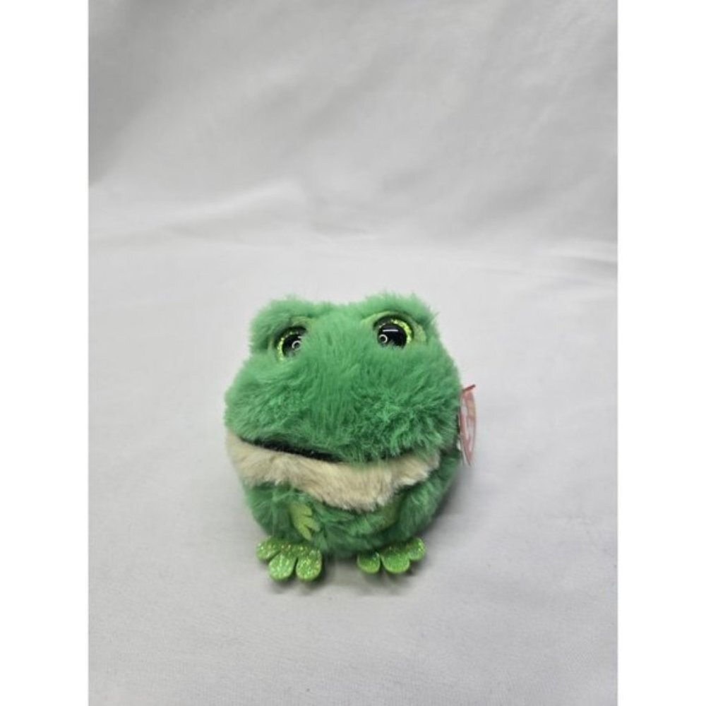 TY Puffies Beanie Balls Plush Gilly the Frog 3" Stuffed Animal Toy Mini Tag